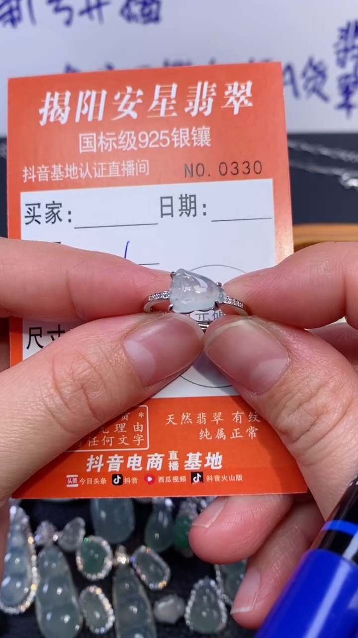 颈饰银S925镶嵌翡翠多样性发其中一件