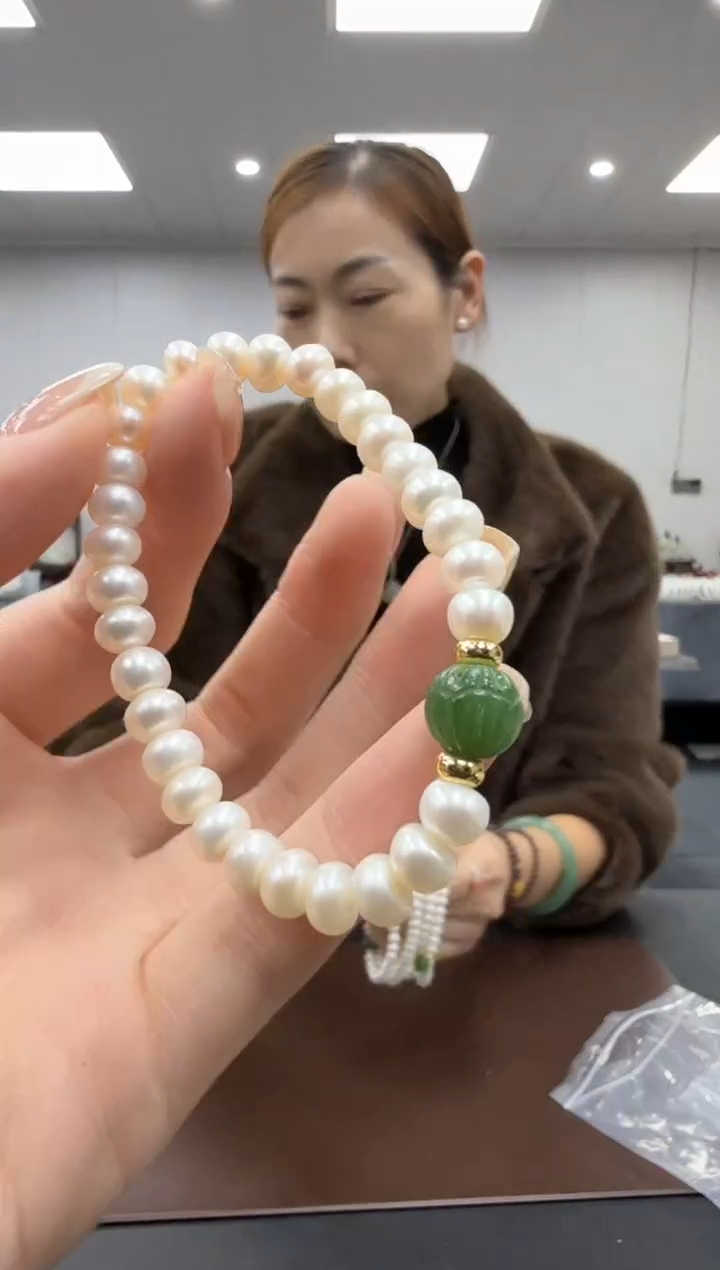 未镶嵌手串淡水珍珠多样性发其一ly