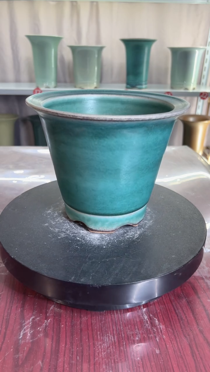 ❤****️景德镇颜色釉花盆高17外口20内口17