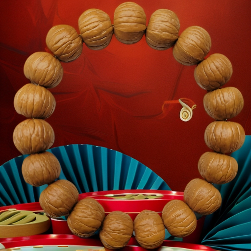 猴赛磊文玩 16+南瓜猴头手串