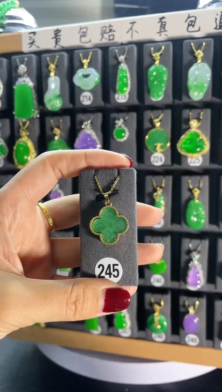 【闪购商品】翡翠耳饰银S925镶嵌245...