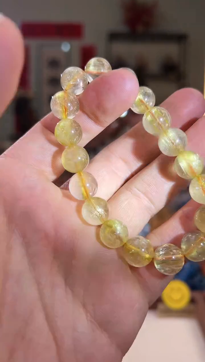 【闪购商品】发晶手串未镶嵌11+mm维纳斯金发晶