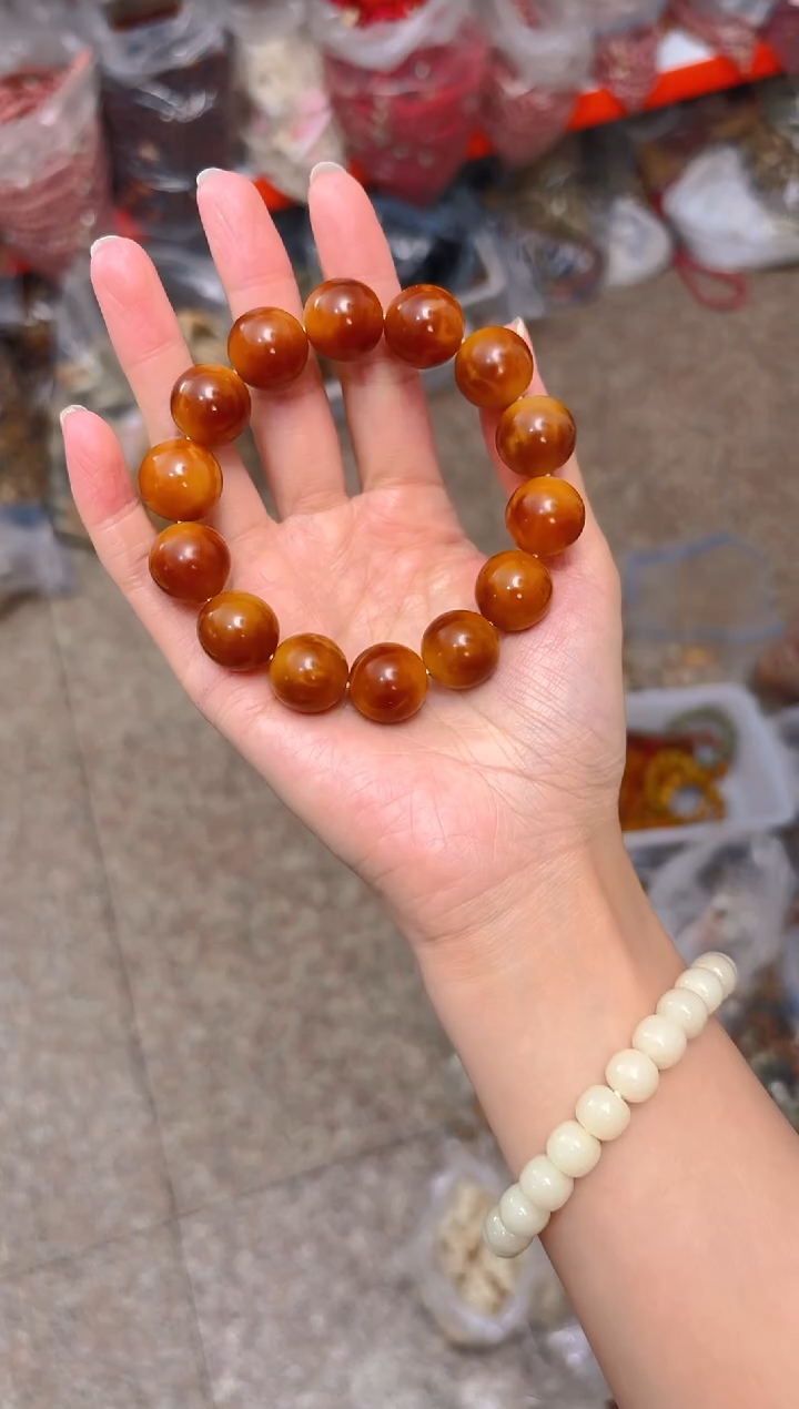 吊坠菩提根/象牙果深色栗子单圈 大