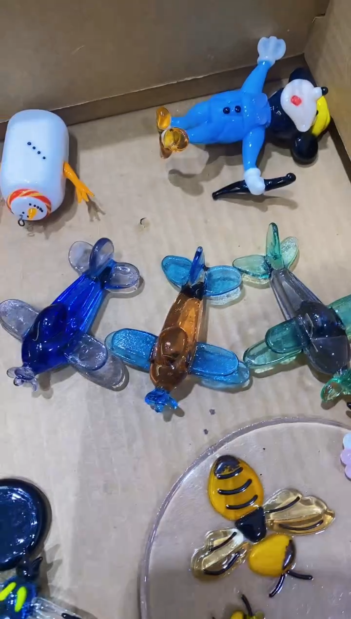 【闪购商品】琉璃手工艺品飞机3个