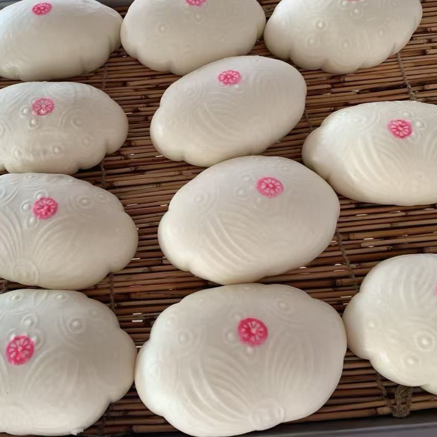 特产正宗手工莲子馒头、小鱼馒头山东胶东特色美食12个每个100g