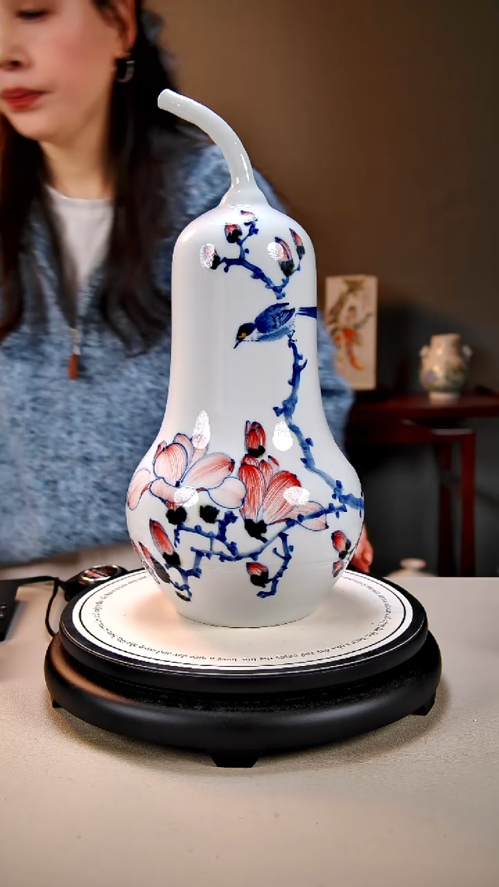 摆件陶景德镇手绘陶瓷21