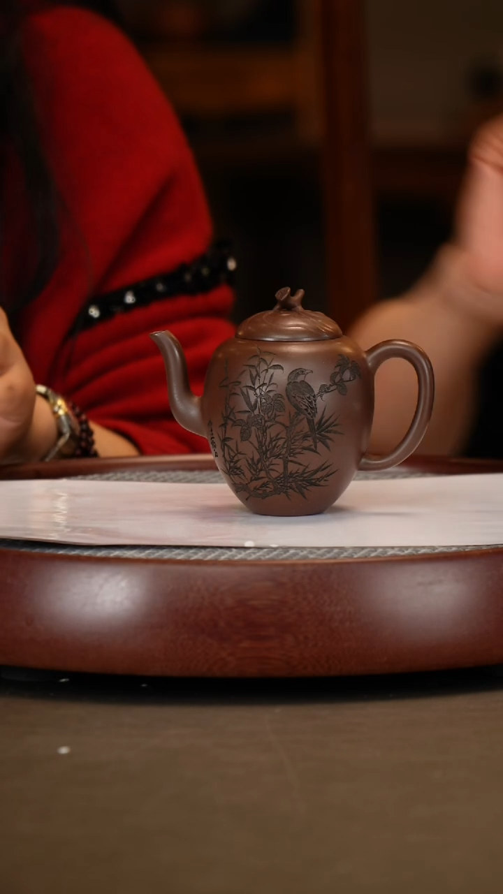 【闪购商品】紫砂茶壶【李霓】紫泥木瓜   180CC