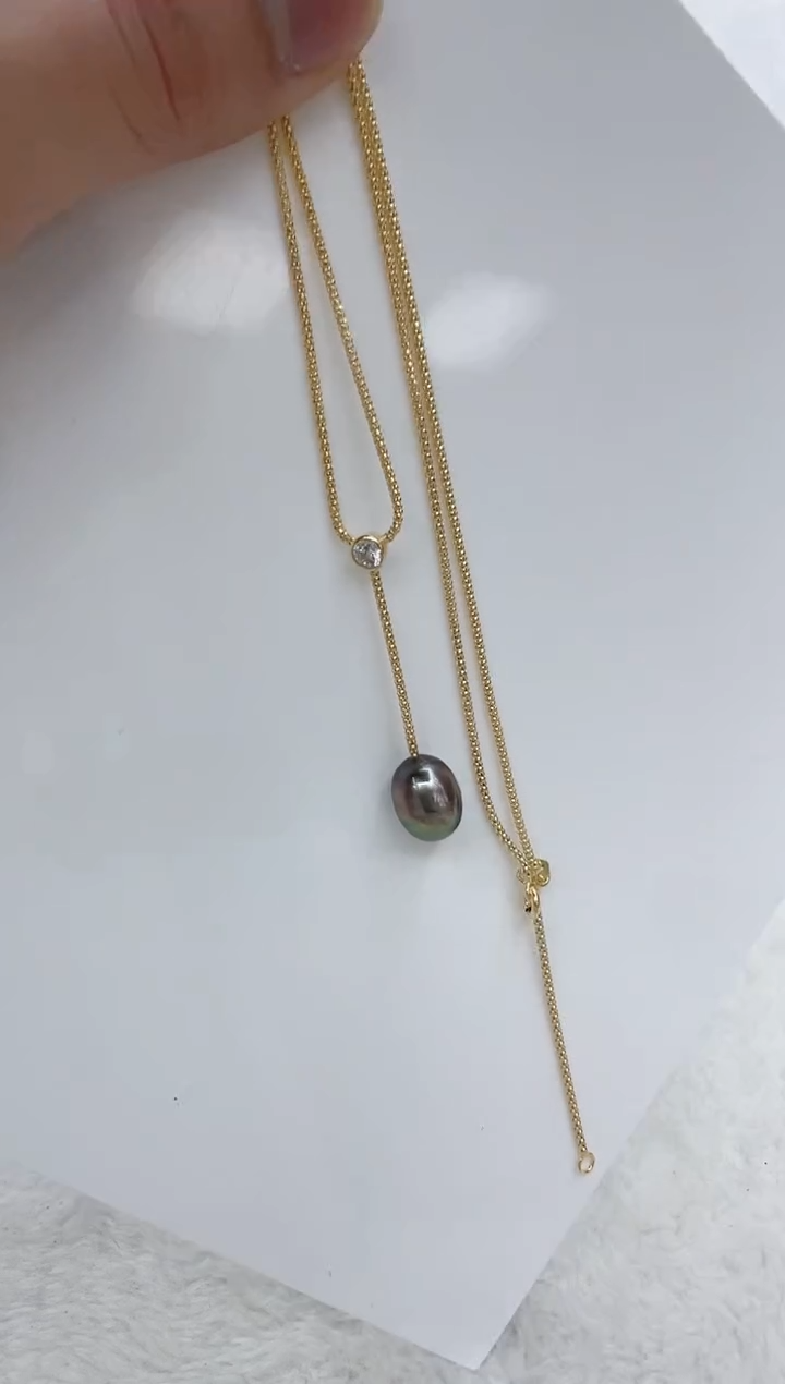 【闪购商品】海水珍珠颈饰银S925镶嵌海水珍珠项链