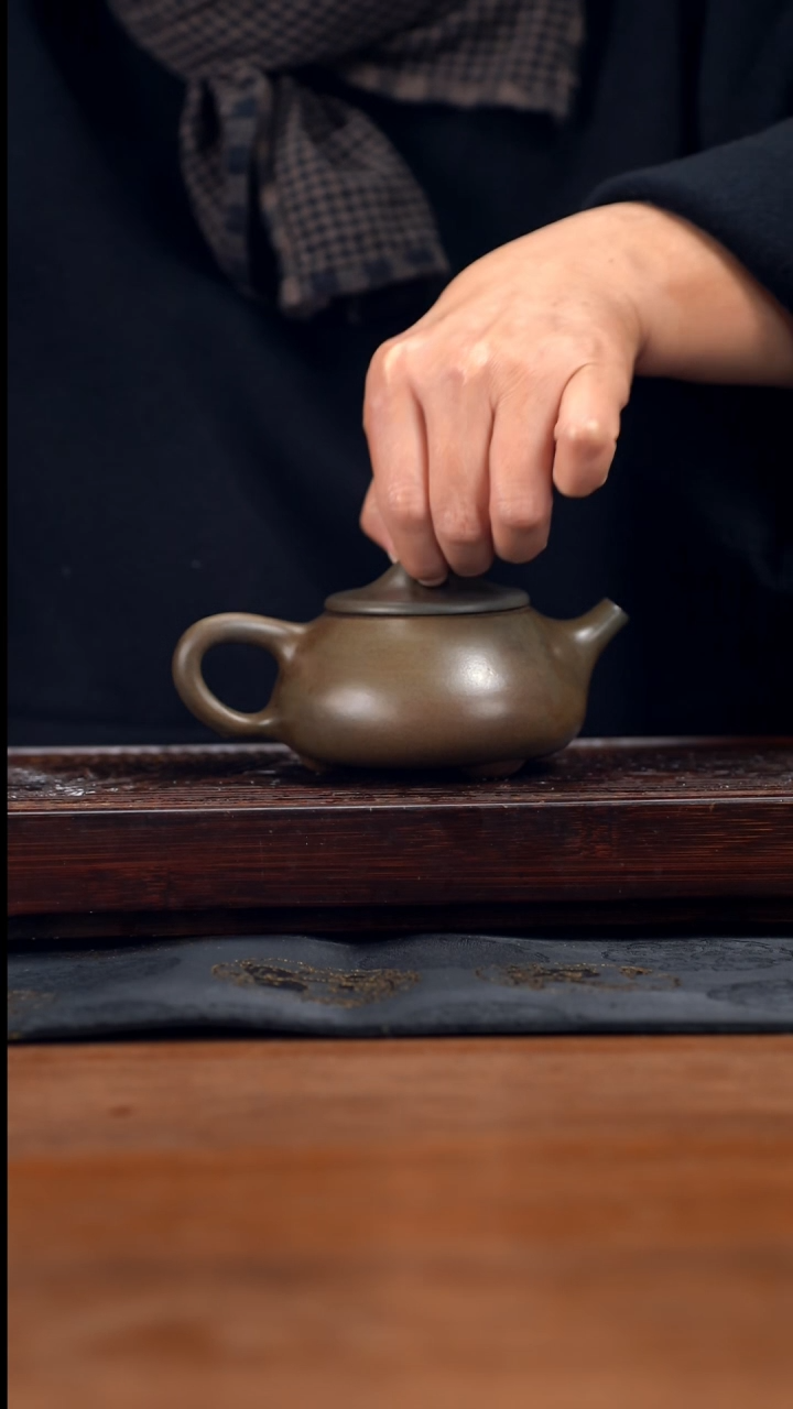 【闪购商品】紫砂茶壶230cc黄龙山原矿段泥柴烧满瓢43