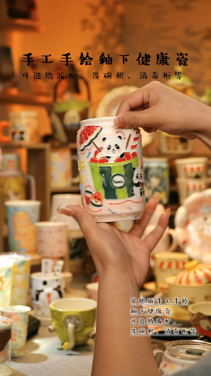 【闪购商品】杯景德镇高温釉下彩&A805