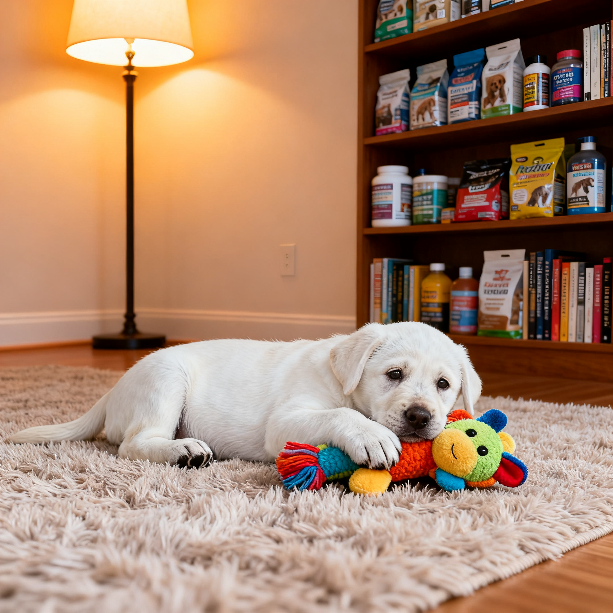 咦拉布拉多幼犬便宜宠物巡回犬高智商伴侣犬白色活物听话家养好养