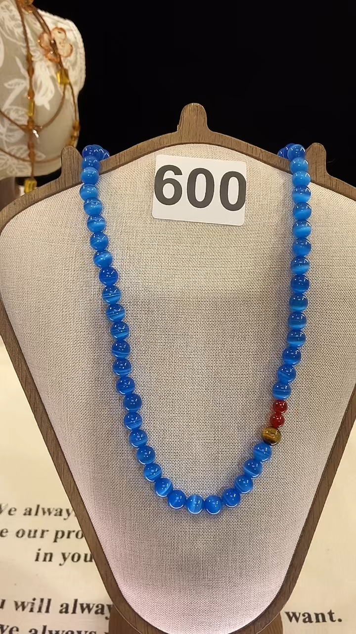 项链钛钢淡水珍珠600