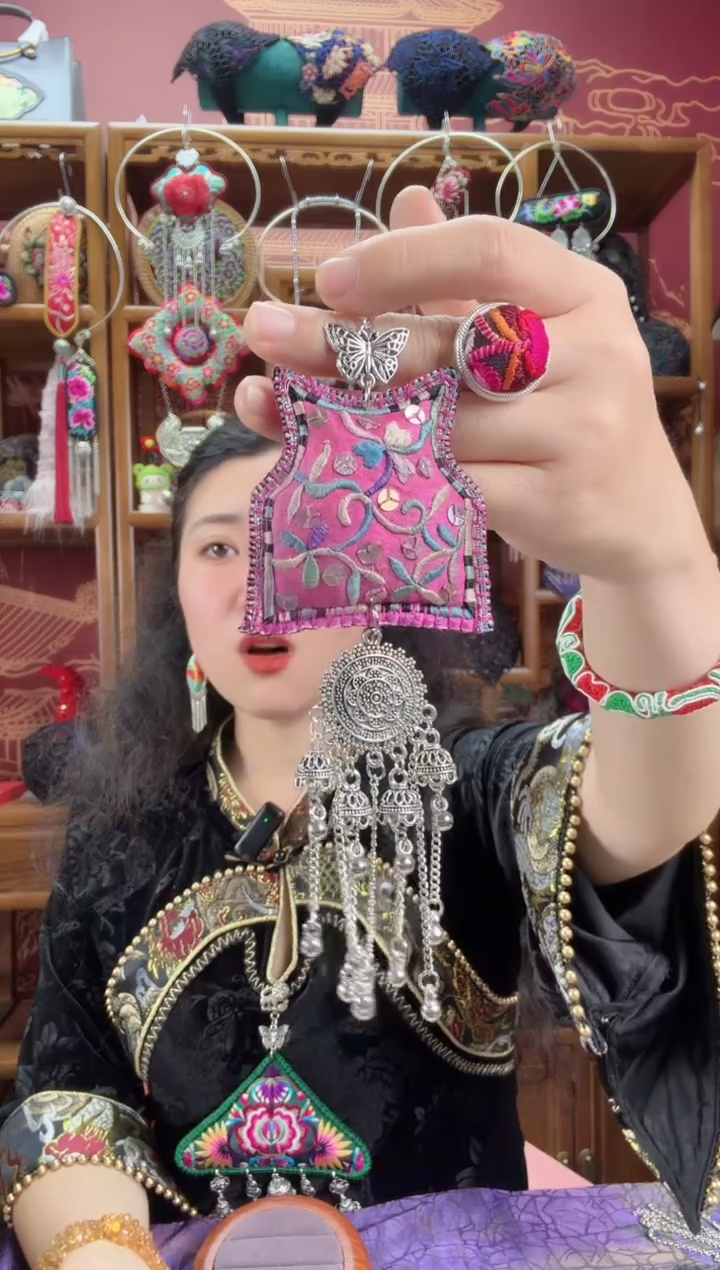 刺绣压襟33甜甜家