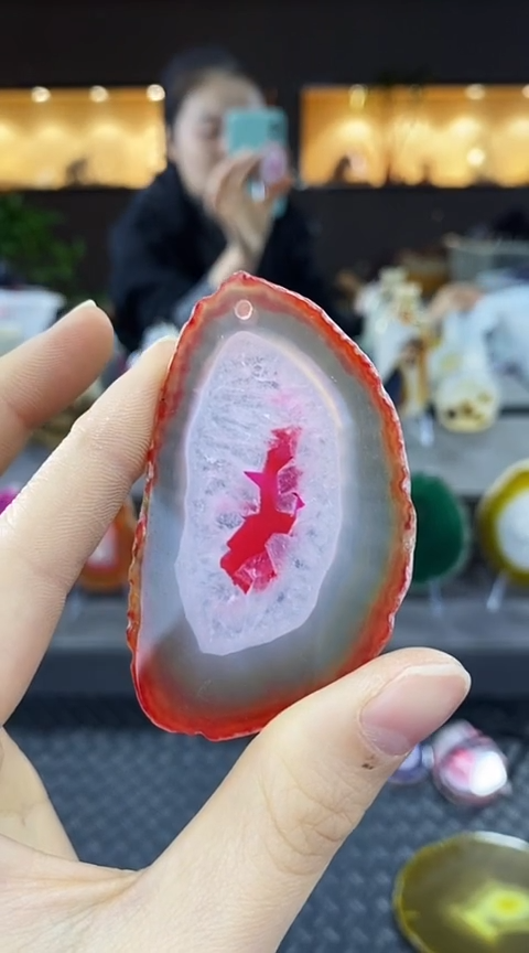 未镶嵌颈饰玛瑙/玉髓乐*播玛瑙