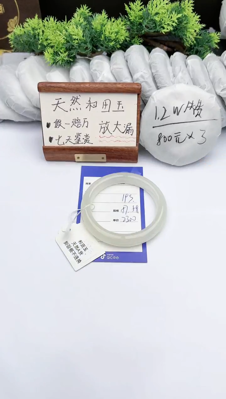 【闪购商品】和田玉手镯未镶嵌碧玉轩193