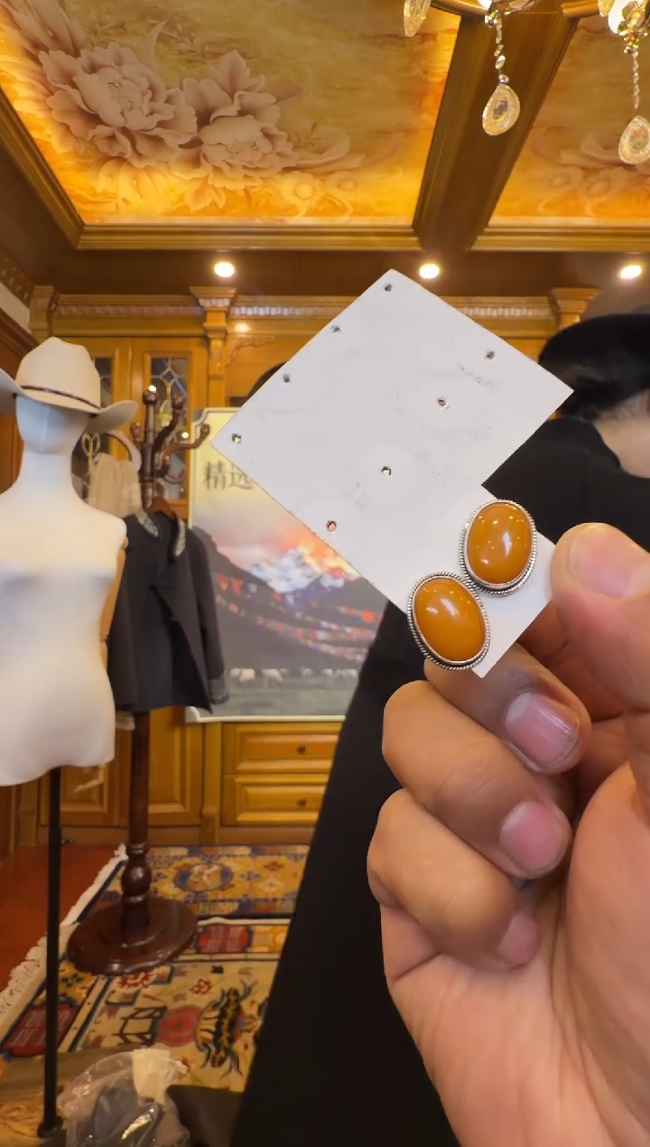 非金属925银无蜜蜜耳钉2