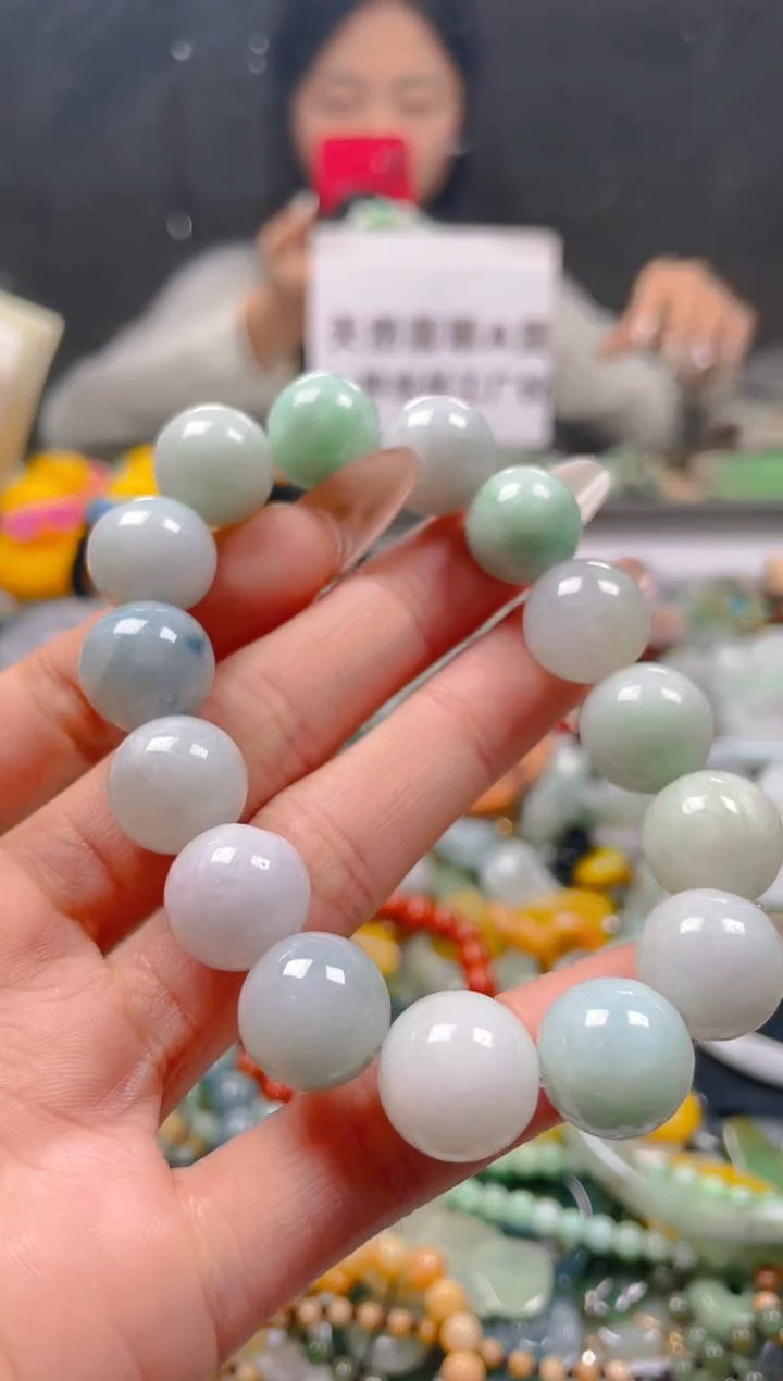 【闪购商品】翡翠颈饰未镶嵌13-14MM/F/翡翠A货一图一物