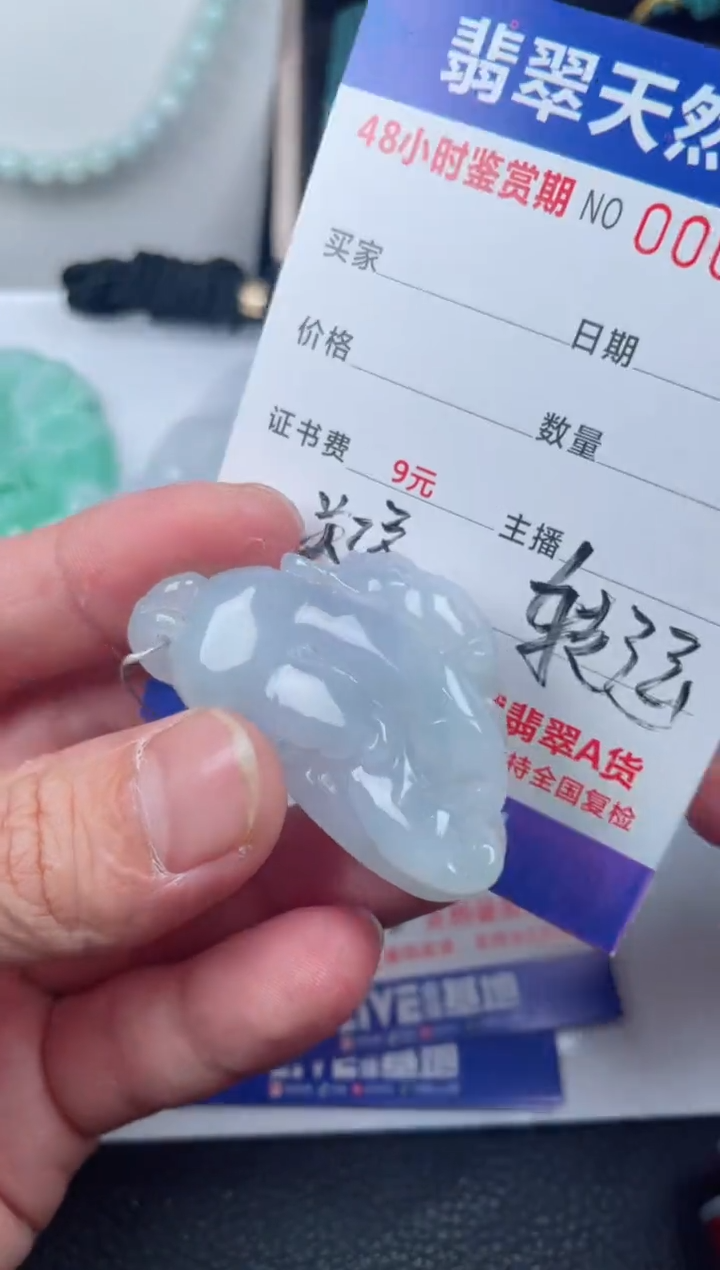 翡翠未镶嵌颈饰         