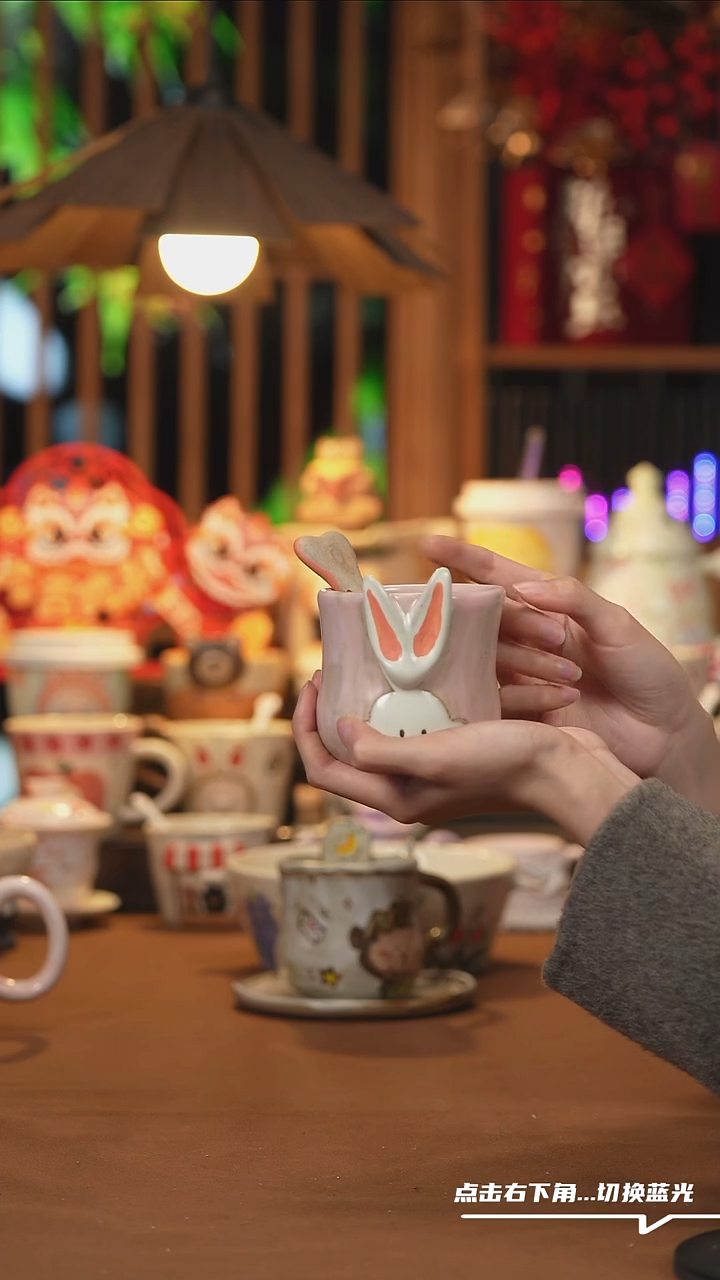 【闪购商品】杯子H016创意手绘陶瓷水杯