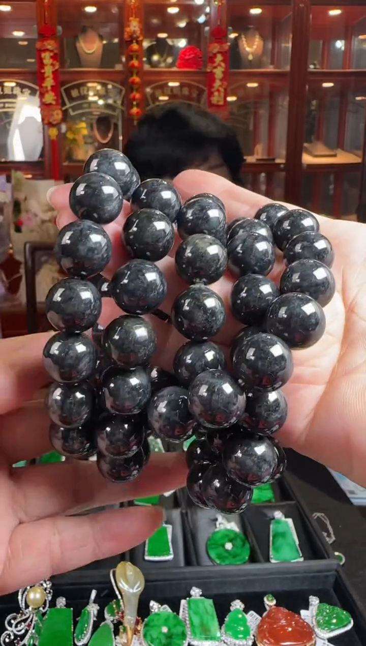 未镶嵌手串翡翠乌鸡手串卡14多样性发一