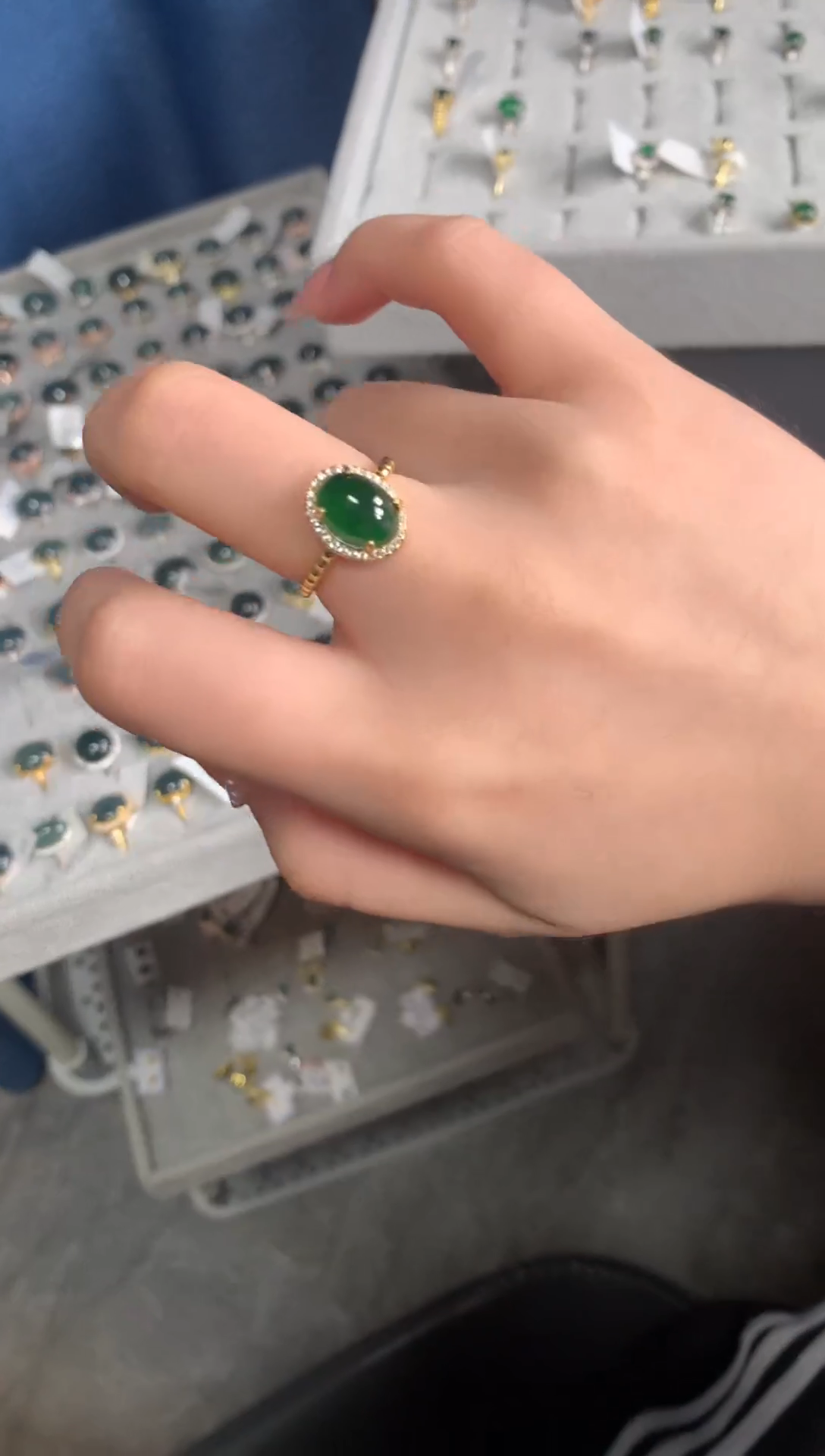 【闪购商品】翡翠戒指银S925镶嵌4512412