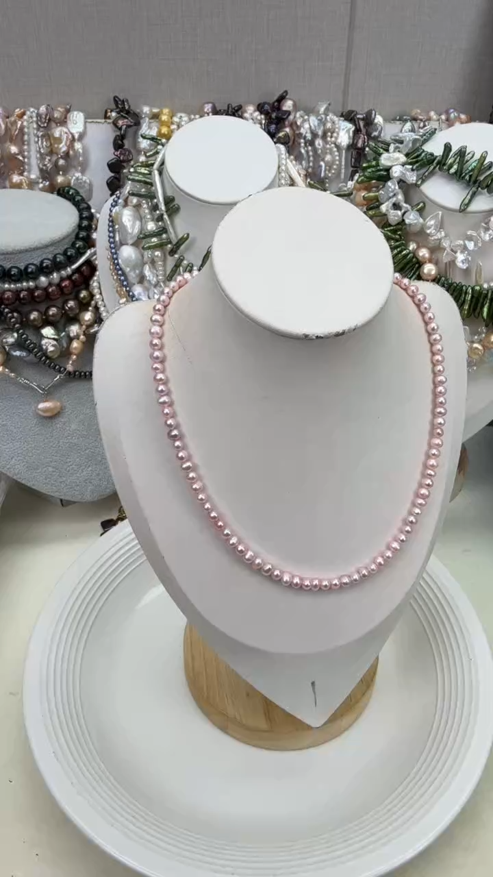 颈饰银S925镶嵌淡水珍珠1