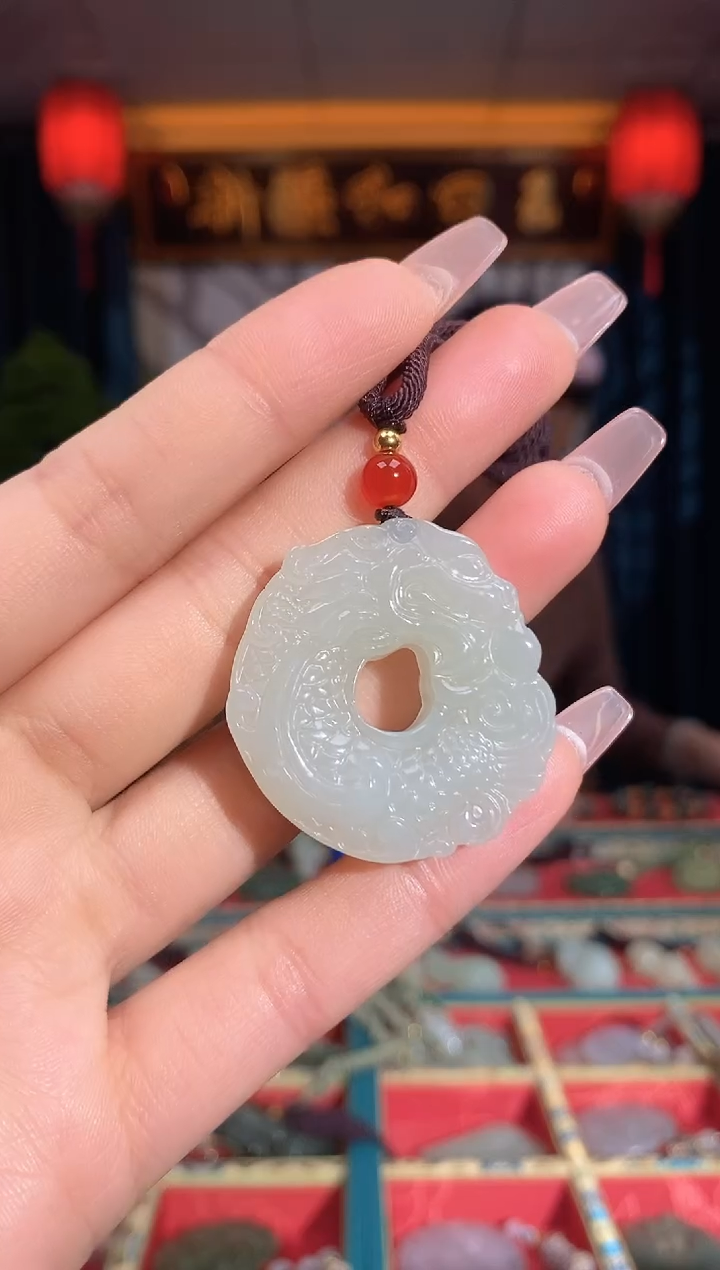 【闪购商品】和田玉颈饰未镶嵌鱼化龙