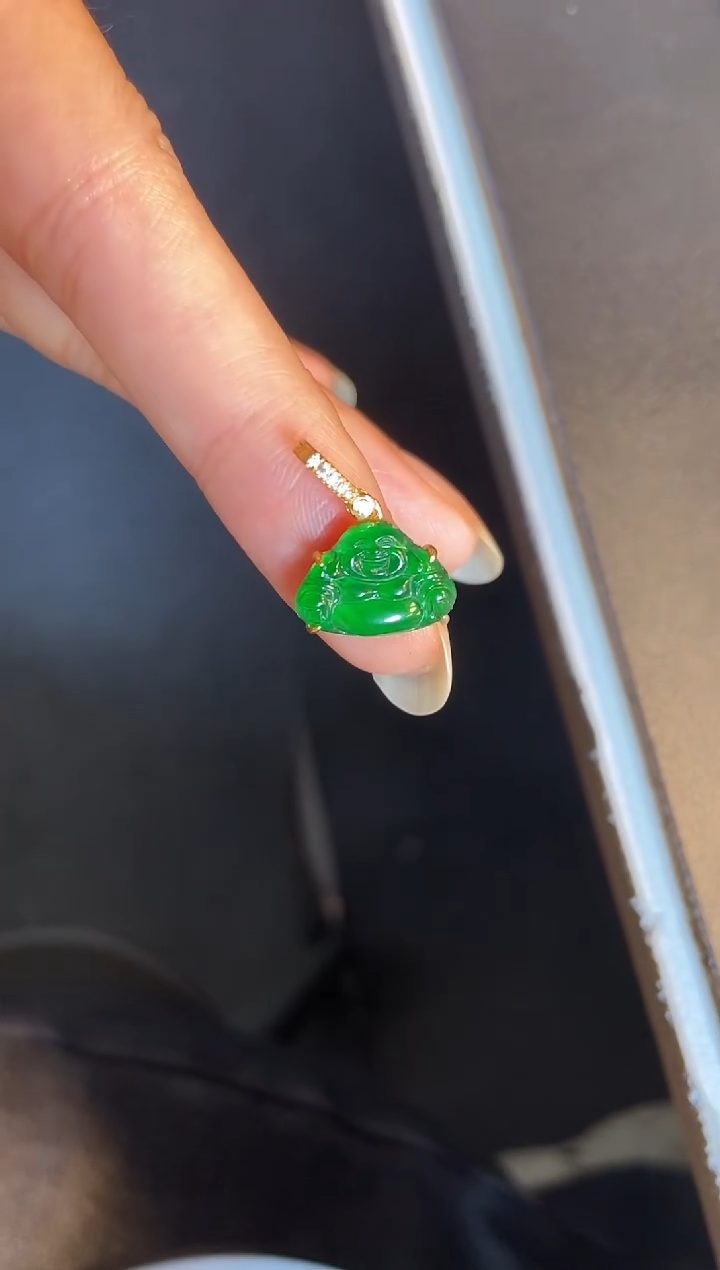 吊坠(不含链)银S925镶嵌翡翠1