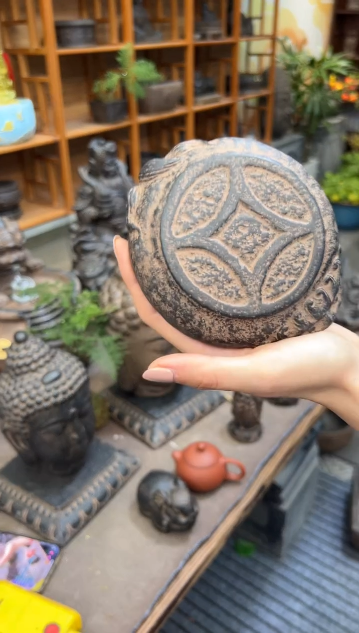 陶土【火山泥】金蟾小底座