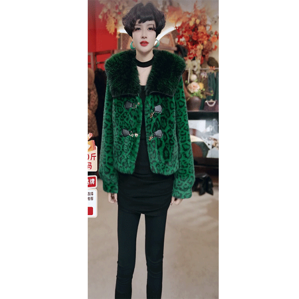 YJ-满93    时尚气质冬季保暖宽松短款外套