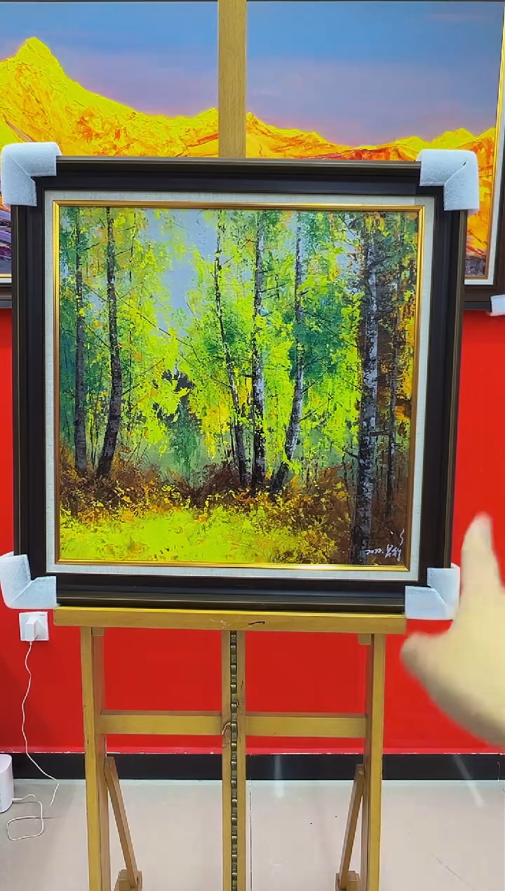 【闪购商品】绘画梁静-60x60-油画作品