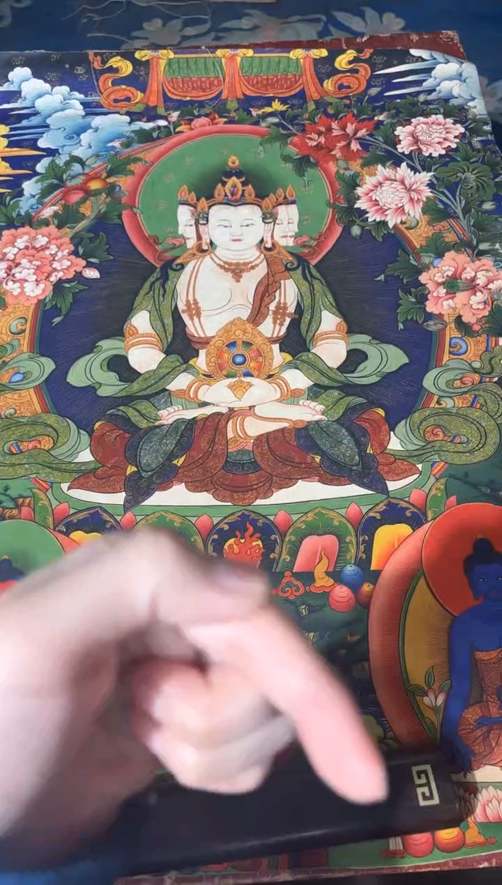 卷轴画龙妹的唐卡tk16