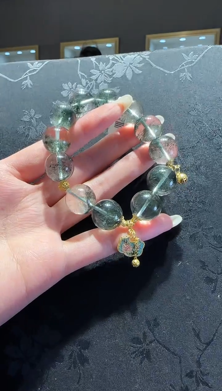 【闪购商品】水晶手串未镶嵌水晶绿幽灵手串设计款