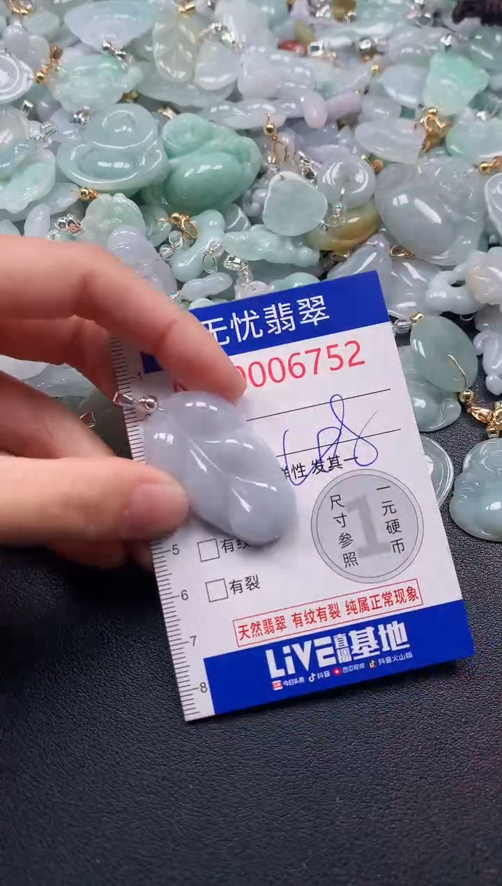 吊坠(不含链)未镶嵌翡翠6752
