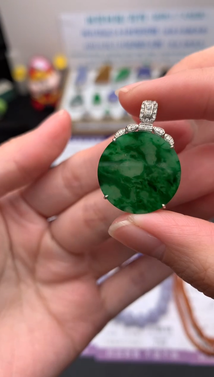 【闪购商品】定制翡翠18K金镶嵌模式推广期24小时鉴赏期