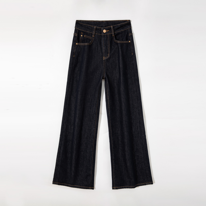 (6877）蓝色不易褪色牛仔裤女秋冬新百搭显瘦牛仔裤