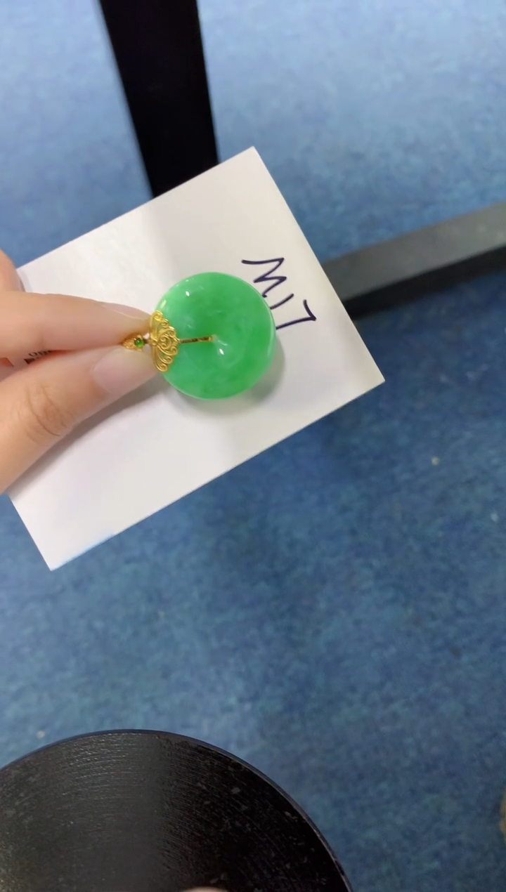 【闪购商品】翡翠颈饰18K金镶嵌000000000