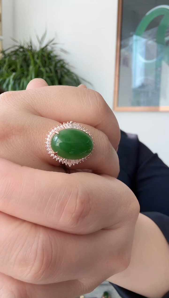 【闪购商品】和田玉w银S925镶嵌戒指