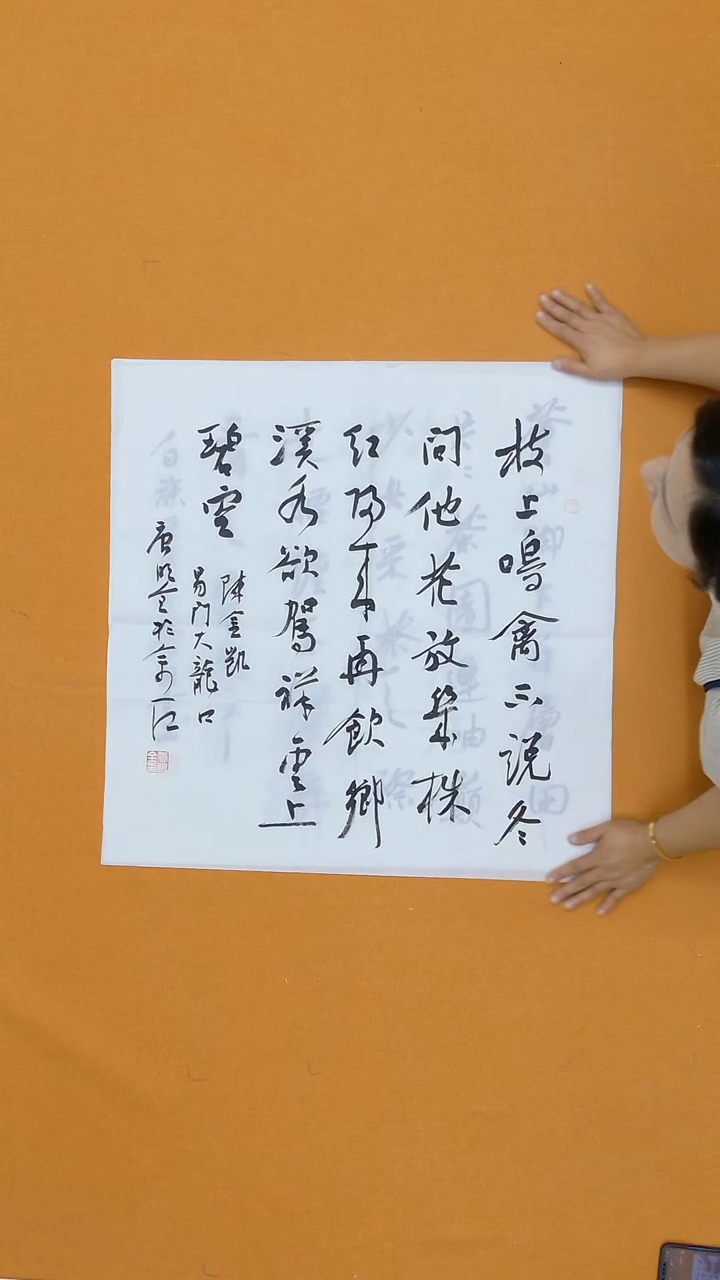 书法唐明全 云南理S 68*68 