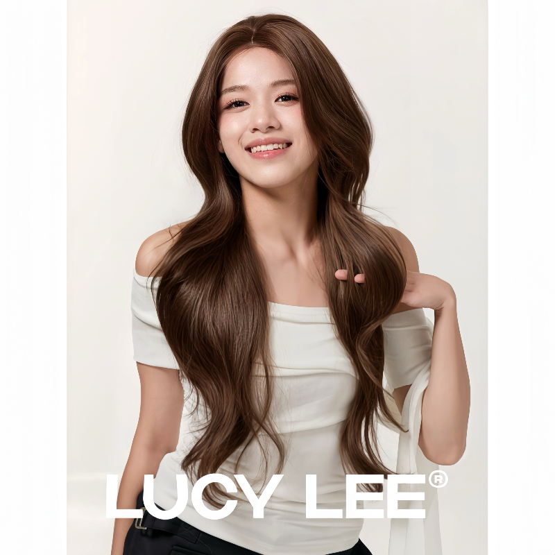 LUCYLEE【修剪-宝宝格丽女孩】精修蜜糖棕免大波浪假发推荐许妍同款