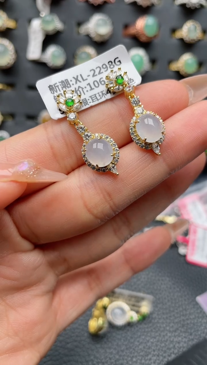 【闪购商品】翡翠戒指银S925镶嵌2222222222  73