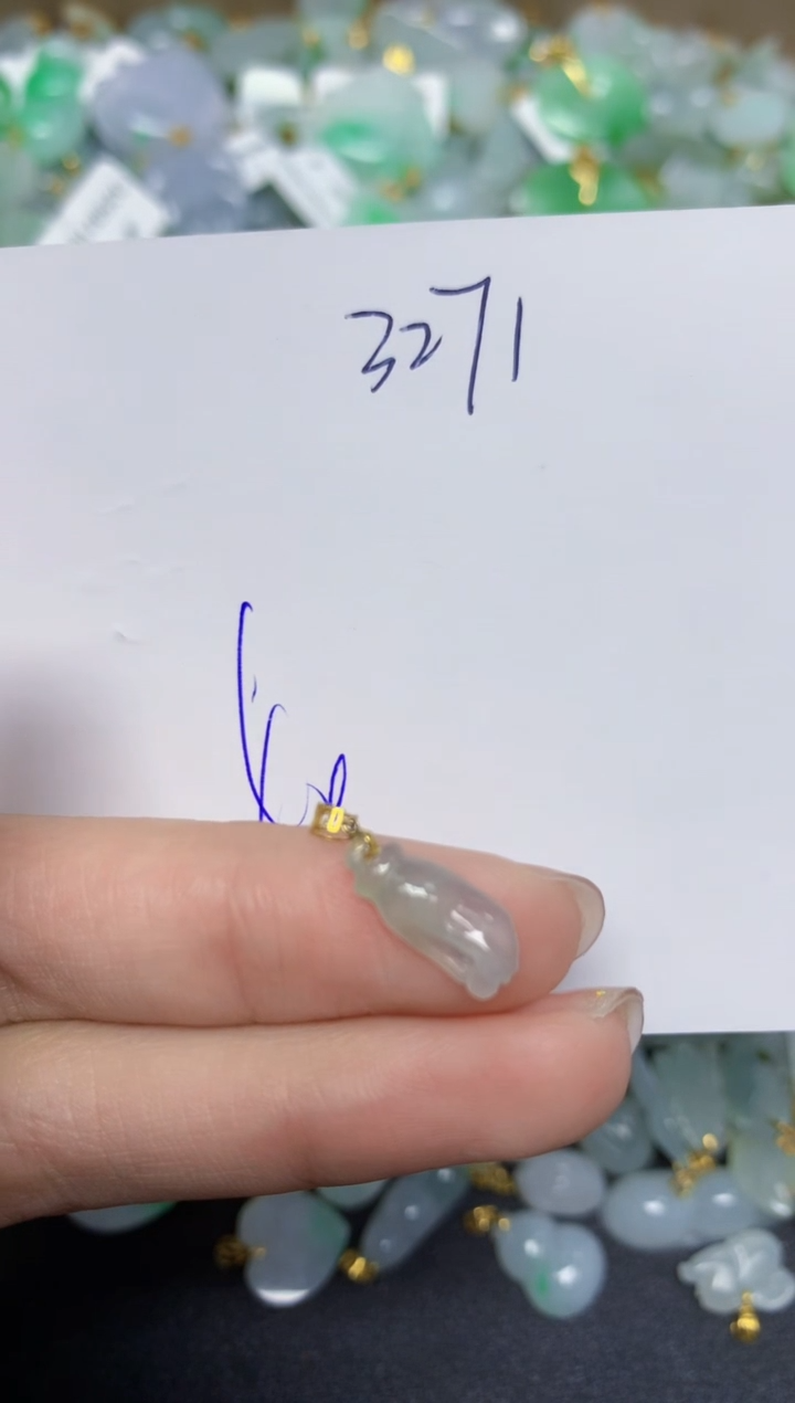 【闪购商品】翡翠颈饰18K金镶嵌 天然翡翠A货