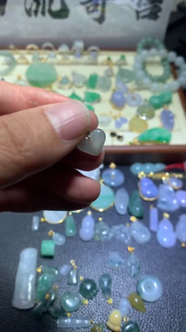 【闪购商品】翡翠颈饰合金073翡翠吊坠