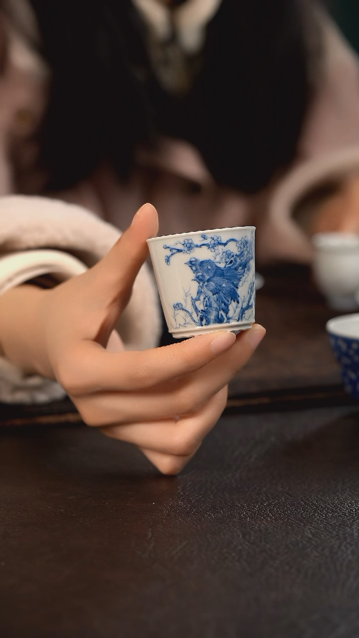 【闪购商品】杯聚澜堂喜上眉梢小直口杯