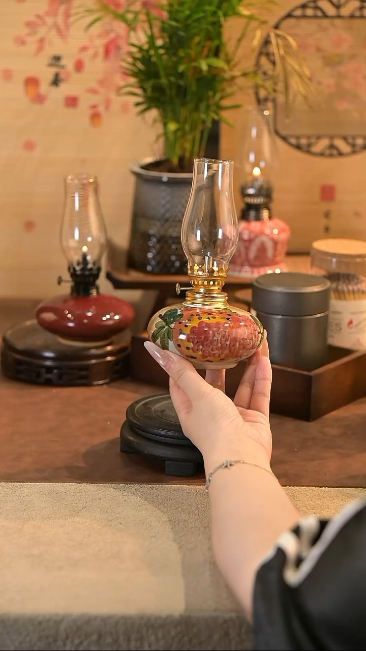 景德镇陶瓷油灯摆件
