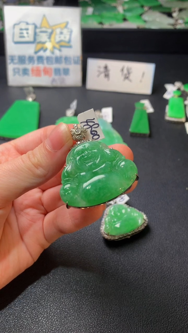 颈饰银S925镶嵌翡翠翡翠