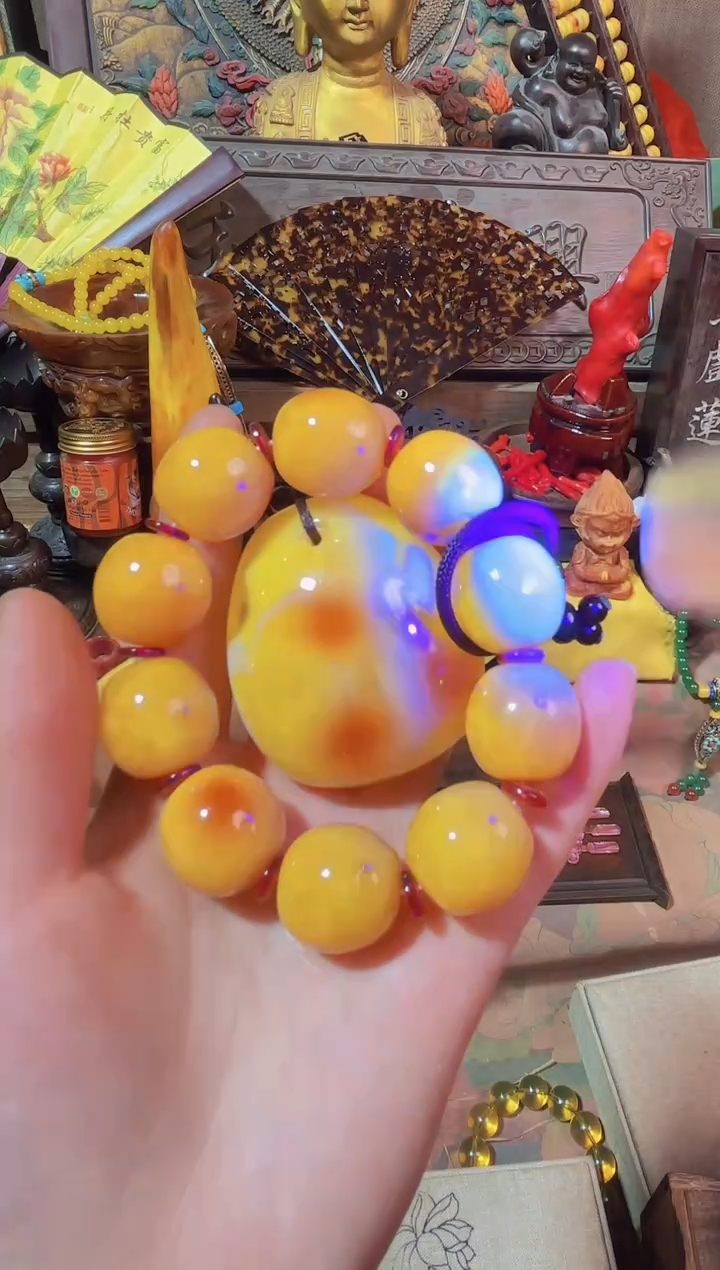 【闪购商品】蜜蜡手链未镶嵌浩最帅哈哈哈哈哈哈哈