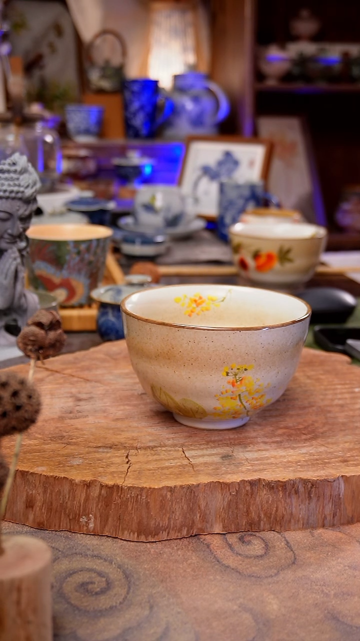 杯子油菜花手工手绘手工手绘