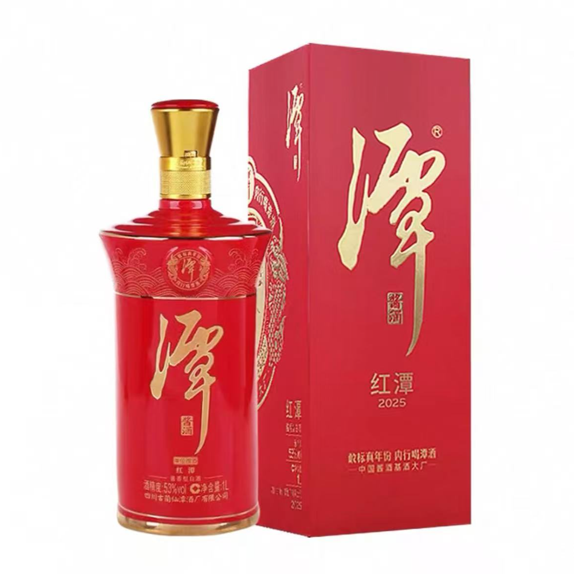 潭酒潭酒 红潭 酱香型白酒53度1000ml