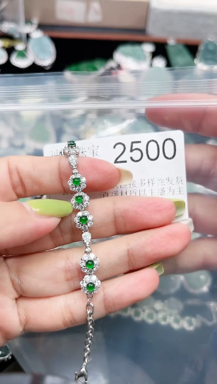 【闪购商品】翡翠颈饰未镶嵌赠皮绳2500